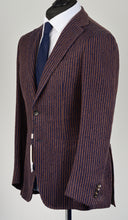Load image into Gallery viewer, New Suitsupply Havana Bronze/Navy Stripe Linen Ferla Unlined Blazer - Size 38R