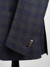 Load image into Gallery viewer, New Suitsupply Havana Patch Gray/Blue Check Wool and Cashmere Blazer - Size 38R