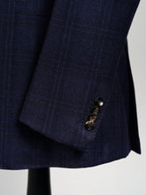 Load image into Gallery viewer, New Suitsupply Havana Navy Check Pure Wool Flannel Blazer - Size 38R