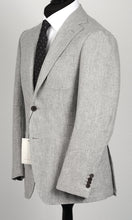 Load image into Gallery viewer, New Suitsupply Havana Light Gray Circular Wool Flannel Gurkha Suit - Size 36R