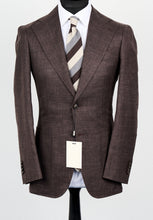 Load image into Gallery viewer, New Suitsupply Havana Brown Plain Wool, Silk and Linen Wide Lapel Blazer - Size 36R