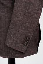 Load image into Gallery viewer, New Suitsupply Havana Brown Plain Wool, Silk and Linen Wide Lapel Blazer - Size 36R