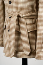 Load image into Gallery viewer, New Suitsupply Sahara Light Brown Houndstooth Wool and Cashmere Safari Jacket - All Sizes Available!