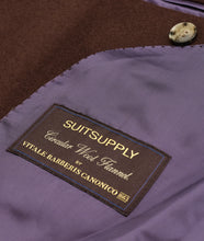 Load image into Gallery viewer, New Suitsupply Havana Brown Plain Circular Wool Flannel Suit - Size 36R