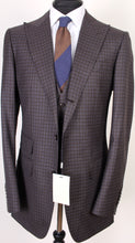 Load image into Gallery viewer, New Suitsupply Washington Brown Check Pure Wool Super 120s 3 Piece Suit - Size 38R