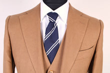 Load image into Gallery viewer, New Suitsupply Lazio Peanut Brown 100% Linen 3 Piece Suit - Size 38R (One of One)