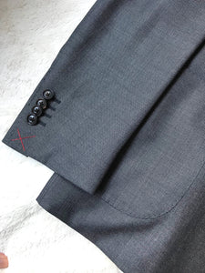 New With Tags SUITSUPPLY JORT Gray Birdseye Wool and Silk Suit - SIze 40R