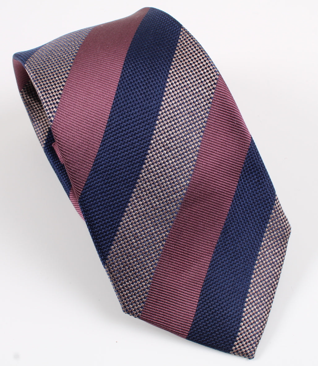 New With Tags SUITSUPPLY Multicolor Stripe 100% Silk Tie