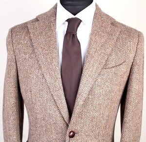 New Suitsupply JORT Brown Herringbone Pure Tweed Blazer - Size 38R