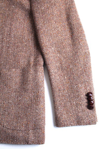 New Suitsupply JORT Brown Herringbone Pure Tweed Blazer - Size 38R