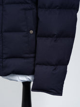 Load image into Gallery viewer, New Suitsupply Orlando Navy Blue Wool and Polyurethane Down Jacket - Size 40R and 42R