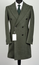 Load image into Gallery viewer, New Suitsupply Lavello Patch Mid Green Circular Wool Flannel DB Coat - Size 36R and 38R