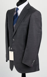 New Suitsupply Lazio Dark Gray Pure Wool All Season Suit - Size 44R, 46L