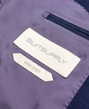 Load image into Gallery viewer, New Suitsupply Lazio Navy Blue Half Wool Half Linen Suit - Size 42R