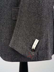New Suitsupply Sienna Dark Gray Pure Wool Flannel Suit - Size 36S