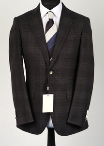 New Suitsupply Sienna Dark Gray Check Pure Wool Suit - 38R (Regular Fit)