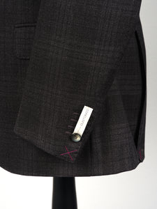 New Suitsupply Sienna Dark Gray Check Pure Wool Suit - 38R (Regular Fit)