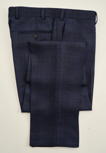 New Suitsupply Sienna Mid Blue Check Pure Wool Suit - Size 34R, 36R, 38R, 42L, 44R (Regular Fit)