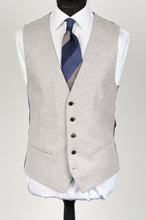 Load image into Gallery viewer, New Suitsupply JORT Light Gray Wool and Cashmere Flannel Suit - Size 36S and 44L