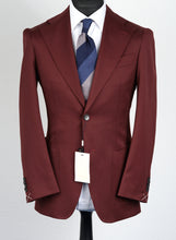 Load image into Gallery viewer, New Suitsupply Havana Dark Red Wide Lapel Pure Wool All Season Suit - Size 38S