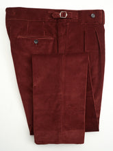 Load image into Gallery viewer, New Suitsupply Havana Dark Red Pure Cotton DB Corduroy Suit - 32R, 38R and 38L