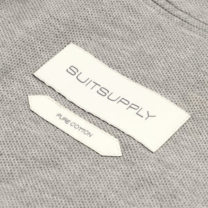 New Suitsupply Havana Light Gray Cotton Knit Unlined Casual Suit - Size 36R, 38R, 42R