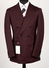 Load image into Gallery viewer, New Suitsupply Havana Dark Red Wool and Mohair DB Suit - Size 38R